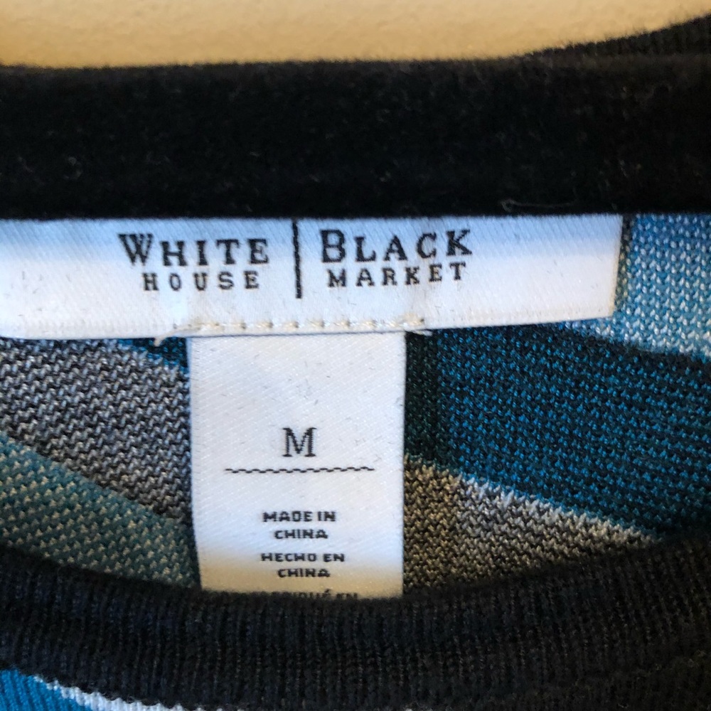 WHBM Asymmetrical Striped Sweater - Picture 5 of 10